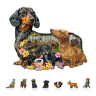 Puppy Garden Wooden Jigsaw Puzzle - KAAYEE Puzzle