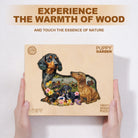 Puppy Garden Wooden Jigsaw Puzzle - KAAYEE Puzzle