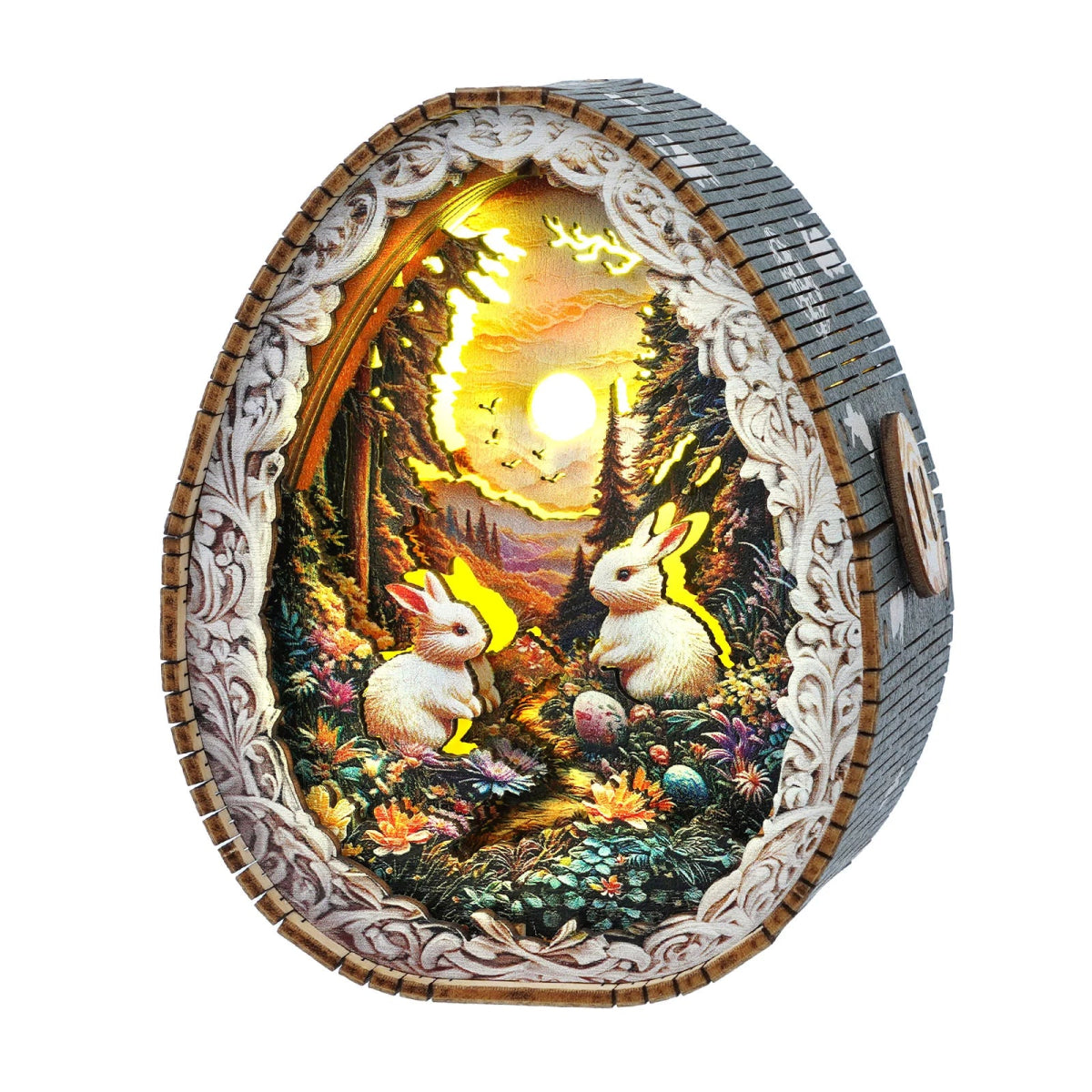 Rabbit in the Forest Night Light - KAAYEE Puzzle