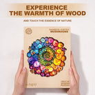 Rainbow vortex mushrooms Wooden Jigsaw Puzzle - KAAYEE Puzzle