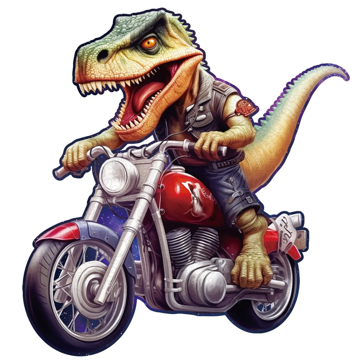 Raptor Riders Wooden Jigsaw Puzzle - KAAYEE Puzzle