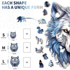 Resolute Snow Wolf Wooden Jigsaw Puzzle - KAAYEE Puzzle