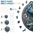Retro Beautiful Peacock Wooden Jigsaw Puzzle - KAAYEE Puzzle