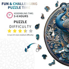 Retro Beautiful Peacock Wooden Jigsaw Puzzle - KAAYEE Puzzle