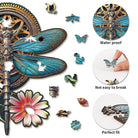 Retro Mechanical dragonfly Wooden Jigsaw Puzzle - KAAYEE Puzzle