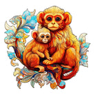 Rhinopithecus Family Wooden Jigsaw Puzzle - KAAYEE Puzzle
