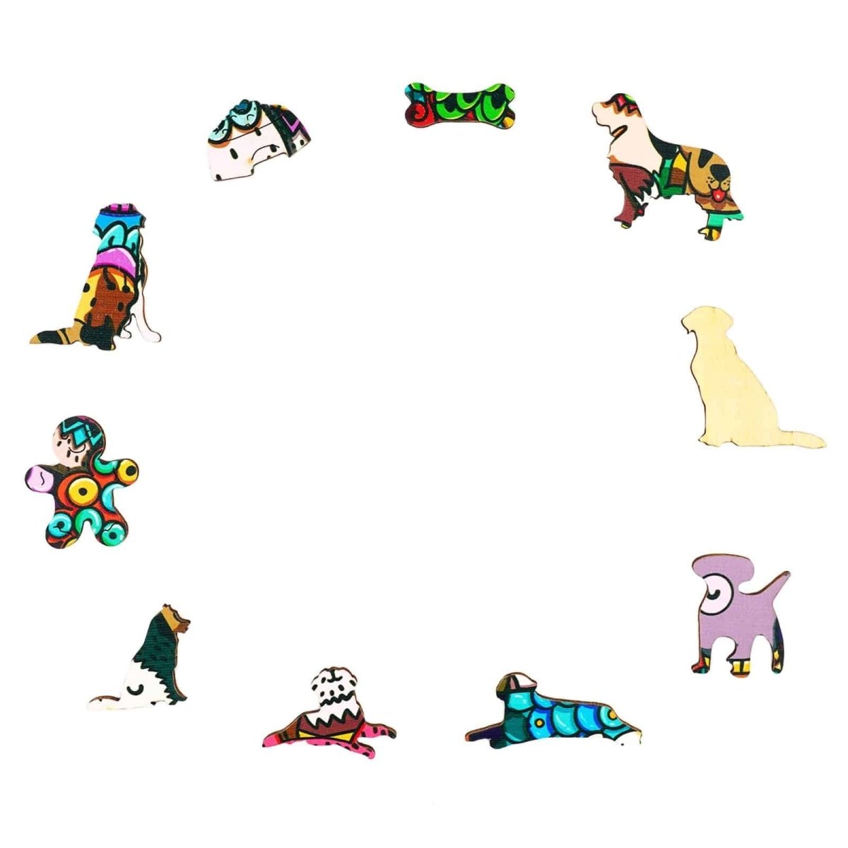 RICH DOG Wooden Jigsaw Puzzle - KAAYEE Puzzle