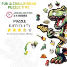 Rock T Rex Wooden Jigsaw Puzzle - KAAYEE Puzzle