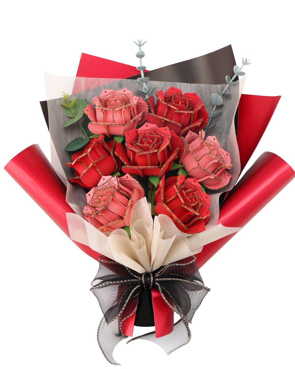 Rose Bouquet DIY Wooden Flower - KAAYEE Puzzle