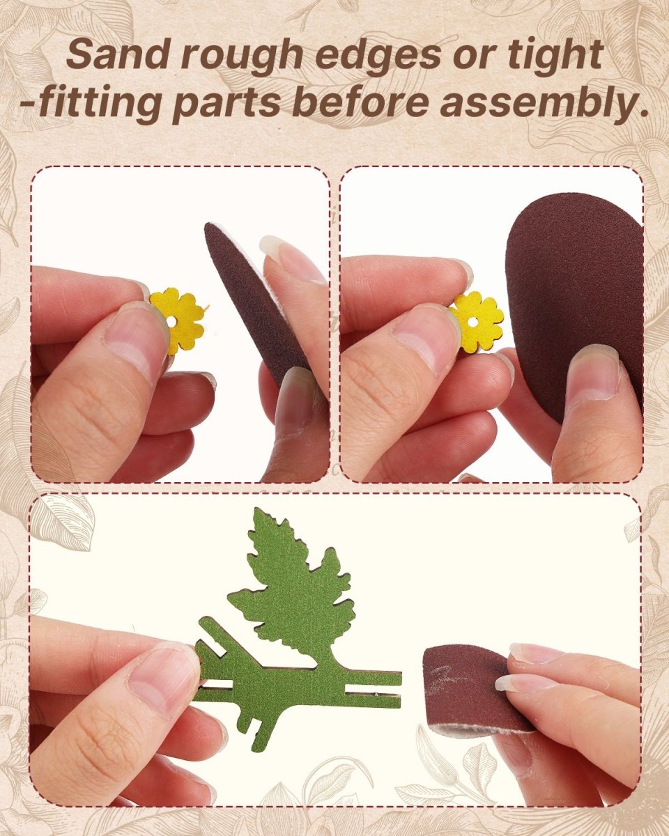 Rose DIY Wooden Flower - KAAYEE Puzzle