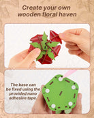 Rose DIY Wooden Flower - KAAYEE Puzzle
