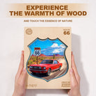 Route 66 Wooden Jigsaw Puzzle - KAAYEE Puzzle