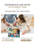 Santa Kitty Wooden Jigsaw Puzzle - KAAYEE Puzzle