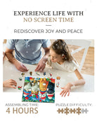 Santa Kitty Wooden Jigsaw Puzzle - KAAYEE Puzzle