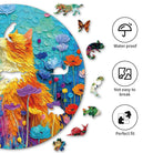 Scratching Cat Wooden Jigsaw Puzzle - KAAYEE Puzzle