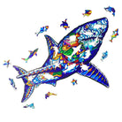 SHAKE SHARK Wooden Jigsaw Puzzle - KAAYEE Puzzle