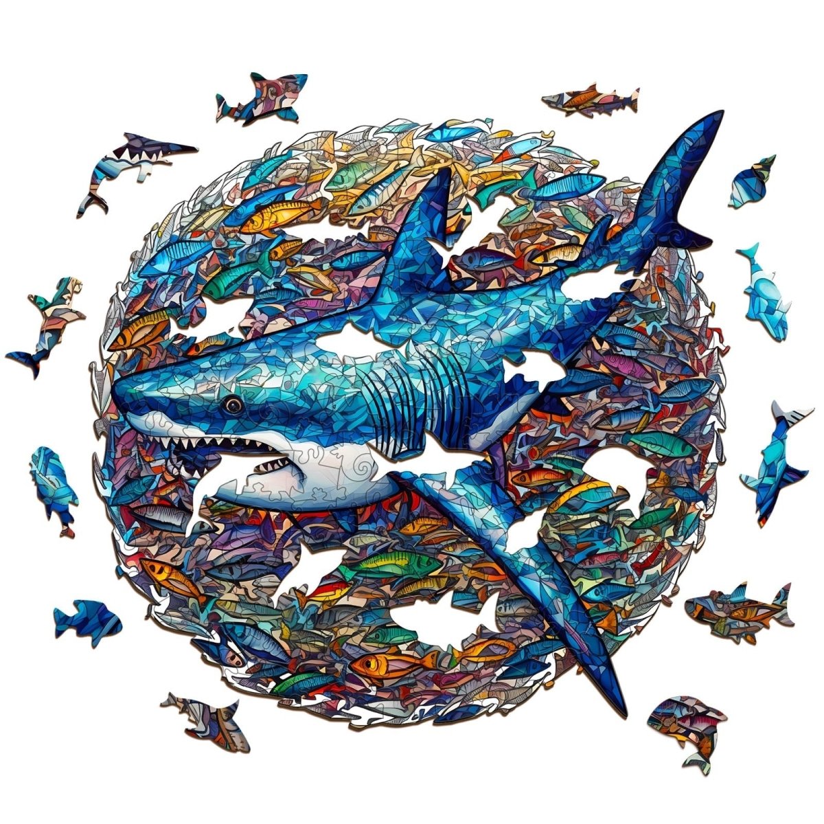Shark Wooden Jigsaw Puzzle - KAAYEE Puzzle