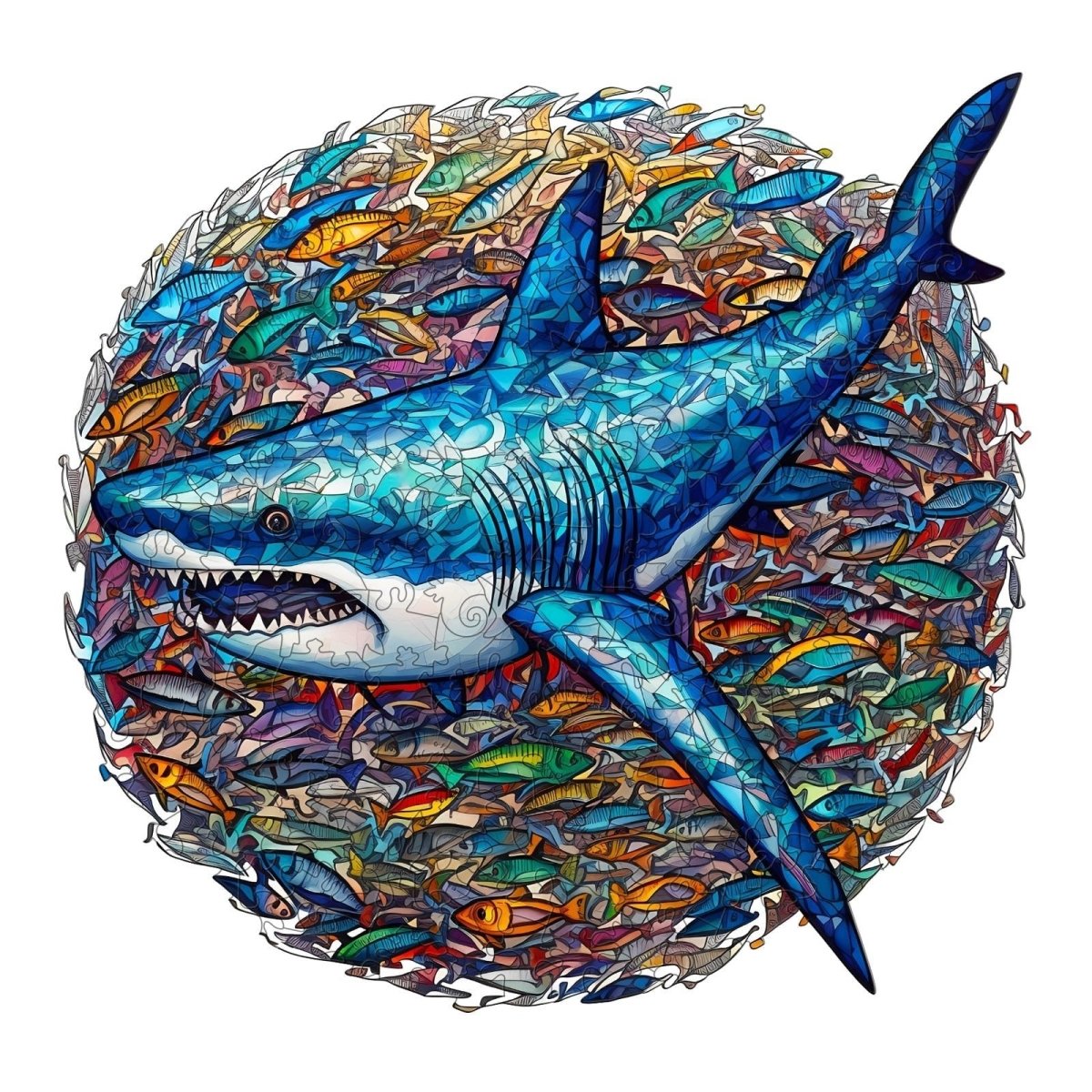 Shark Wooden Jigsaw Puzzle - KAAYEE Puzzle