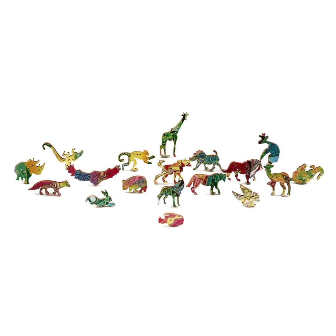 SHINY ELEPHANT Wooden Jigsaw Puzzle - KAAYEE Puzzle