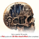 Skull City Wooden Jigsaw Puzzle - KAAYEE Puzzle