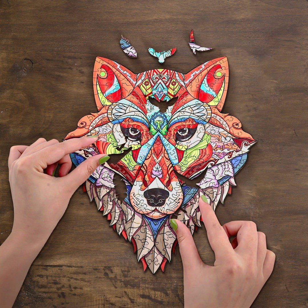 SLY FOX Wooden Jigsaw Puzzle - KAAYEE Puzzle