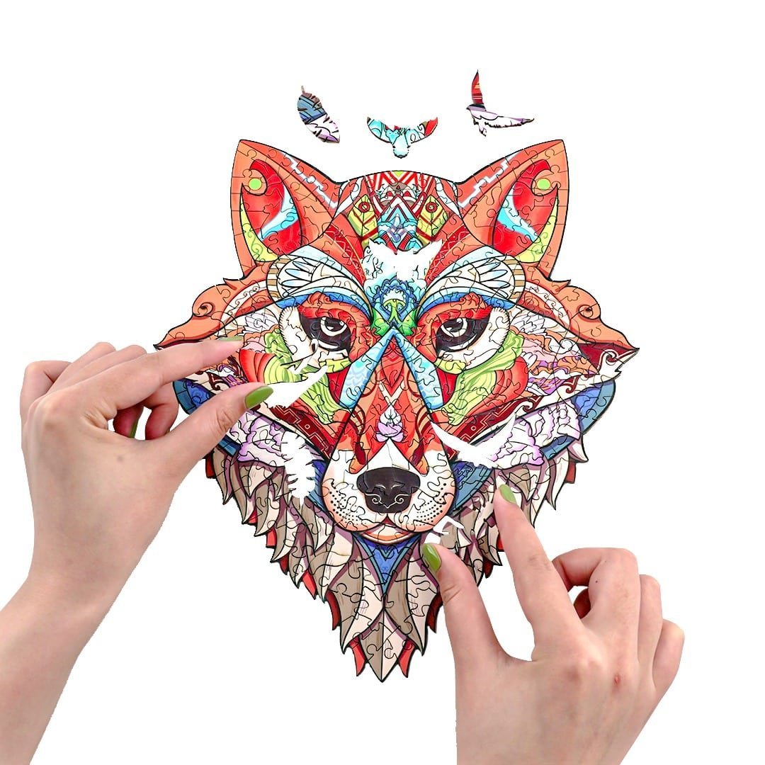 SLY FOX Wooden Jigsaw Puzzle - KAAYEE Puzzle
