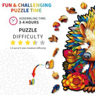 Smart Hedgehog Wooden Jigsaw Puzzle - KAAYEE Puzzle