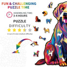 Smile Golden retriever Wooden Jigsaw Puzzle - KAAYEE Puzzle