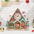 Snowy Christmas House Wooden Clock Kit - KAAYEE Puzzle
