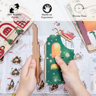 Snowy Christmas House Wooden Clock Kit - KAAYEE Puzzle