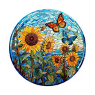 Stained Glass Sunflower Wooden Jigsaw Puzzle - KAAYEE Puzzle