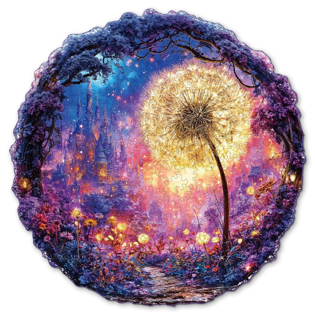 Starlight Plants Wooden Jigsaw Puzzle - KAAYEE Puzzle