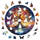 Starry Night Tree of Life Wooden Jigsaw Puzzle - KAAYEE Puzzle