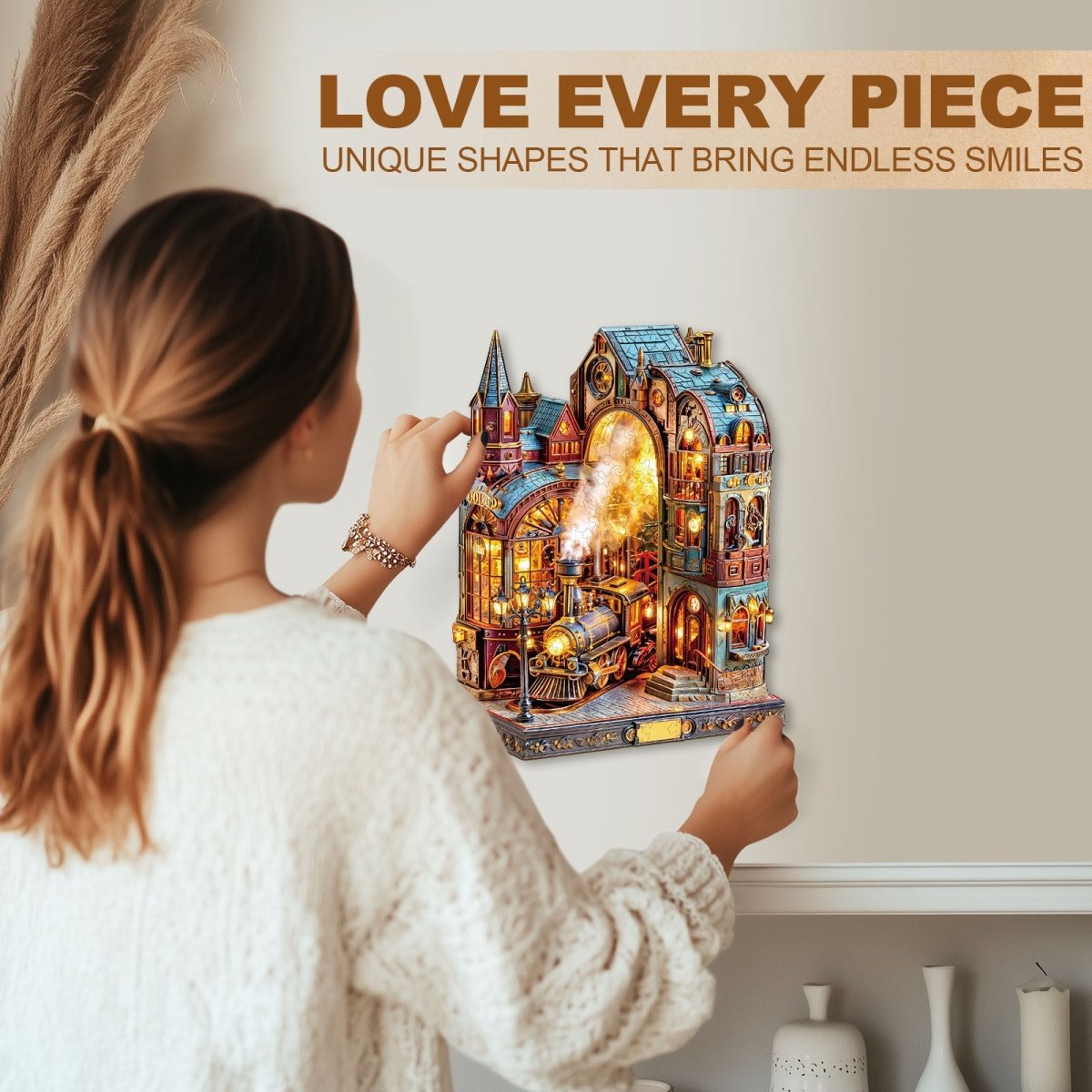 Steam platform Wooden Jigsaw Puzzle - KAAYEE Puzzle