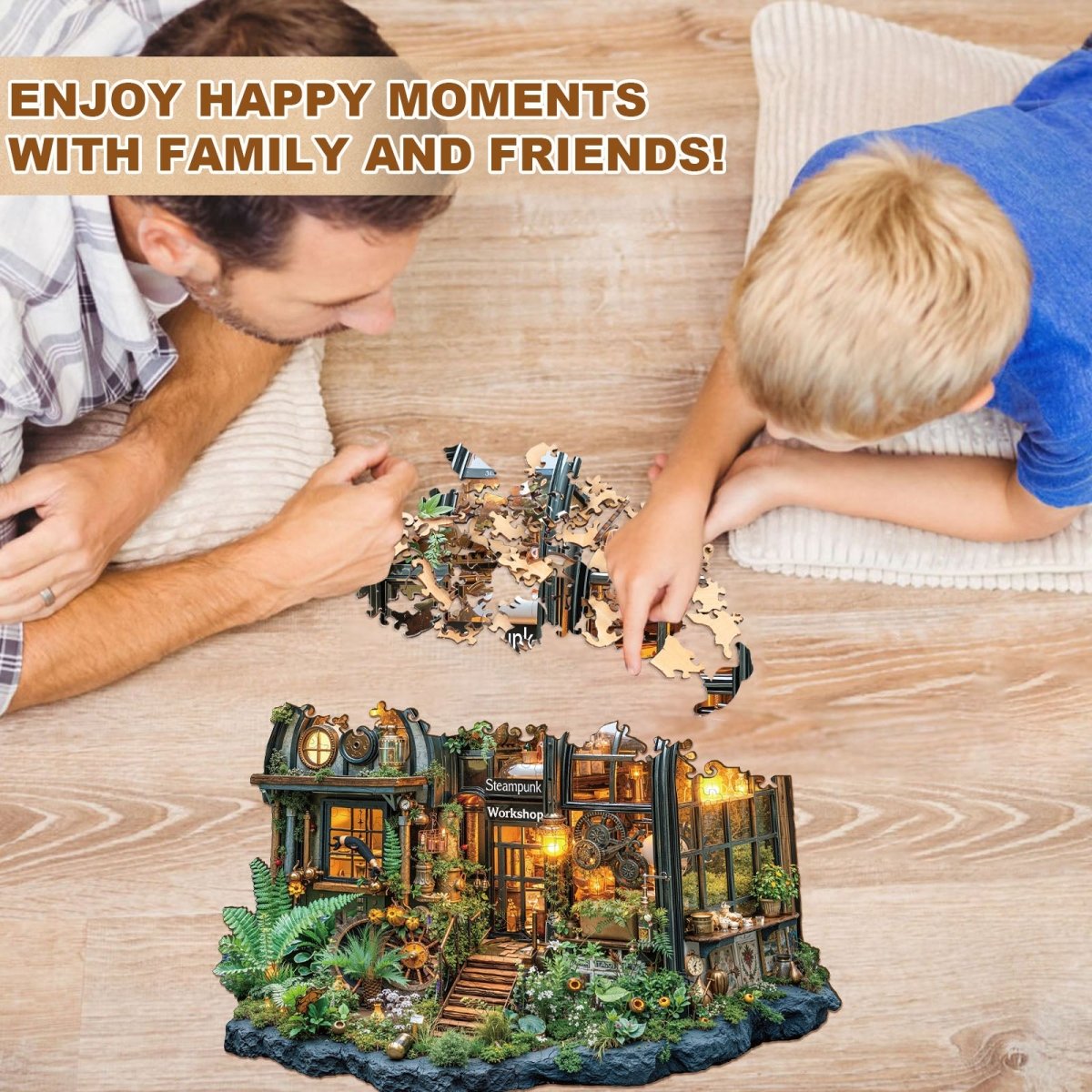 Steampunk greenhouse Wooden Jigsaw Puzzle - KAAYEE Puzzle