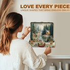 Suitcase scenery - Nordic forest Wooden Jigsaw Puzzle - KAAYEE Puzzle