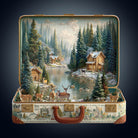 Suitcase scenery - Nordic forest Wooden Jigsaw Puzzle - KAAYEE Puzzle
