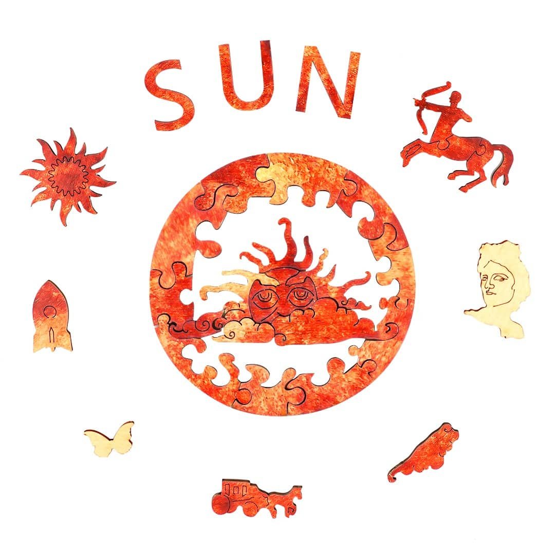 SUN Wooden Jigsaw Puzzle - KAAYEE Puzzle