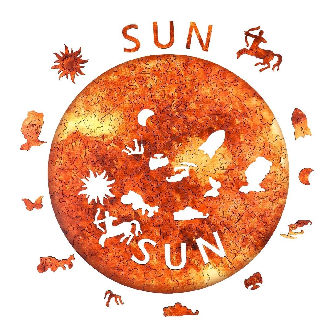 SUN Wooden Jigsaw Puzzle - KAAYEE Puzzle