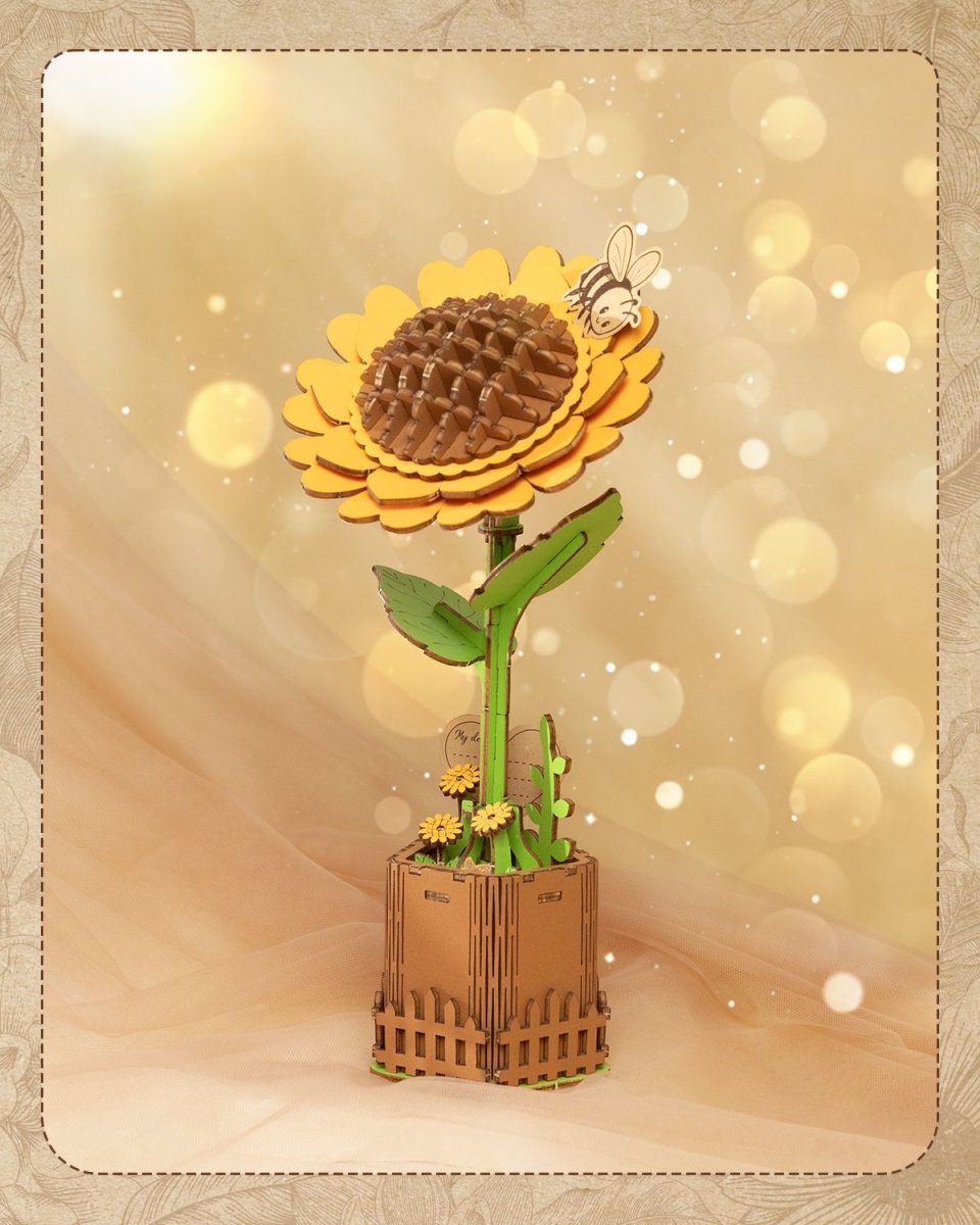 Sunflower DIY Wooden Flower - KAAYEE Puzzle