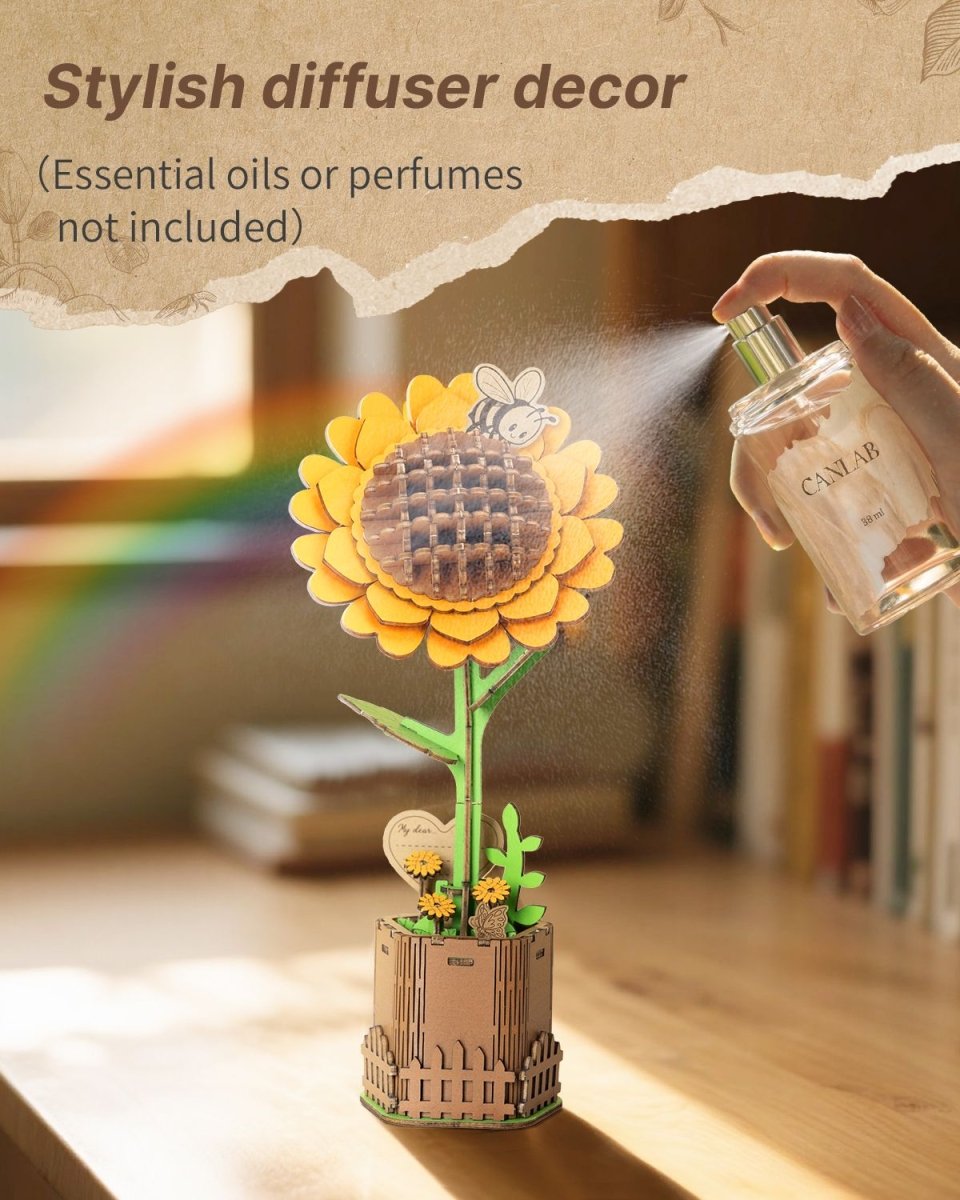 Sunflower DIY Wooden Flower - KAAYEE Puzzle