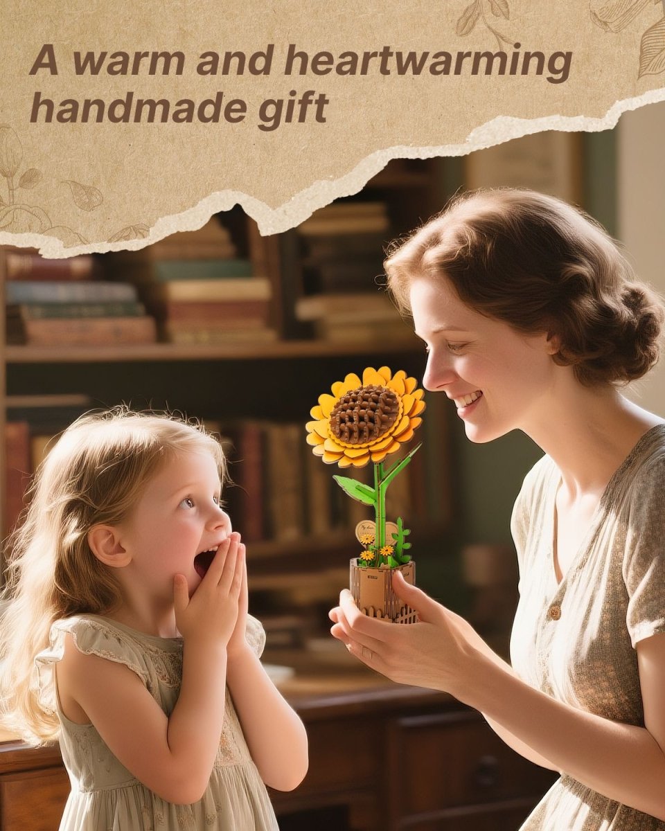 Sunflower DIY Wooden Flower - KAAYEE Puzzle
