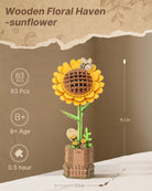Sunflower DIY Wooden Flower - KAAYEE Puzzle