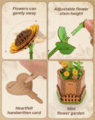 Sunflower DIY Wooden Flower - KAAYEE Puzzle