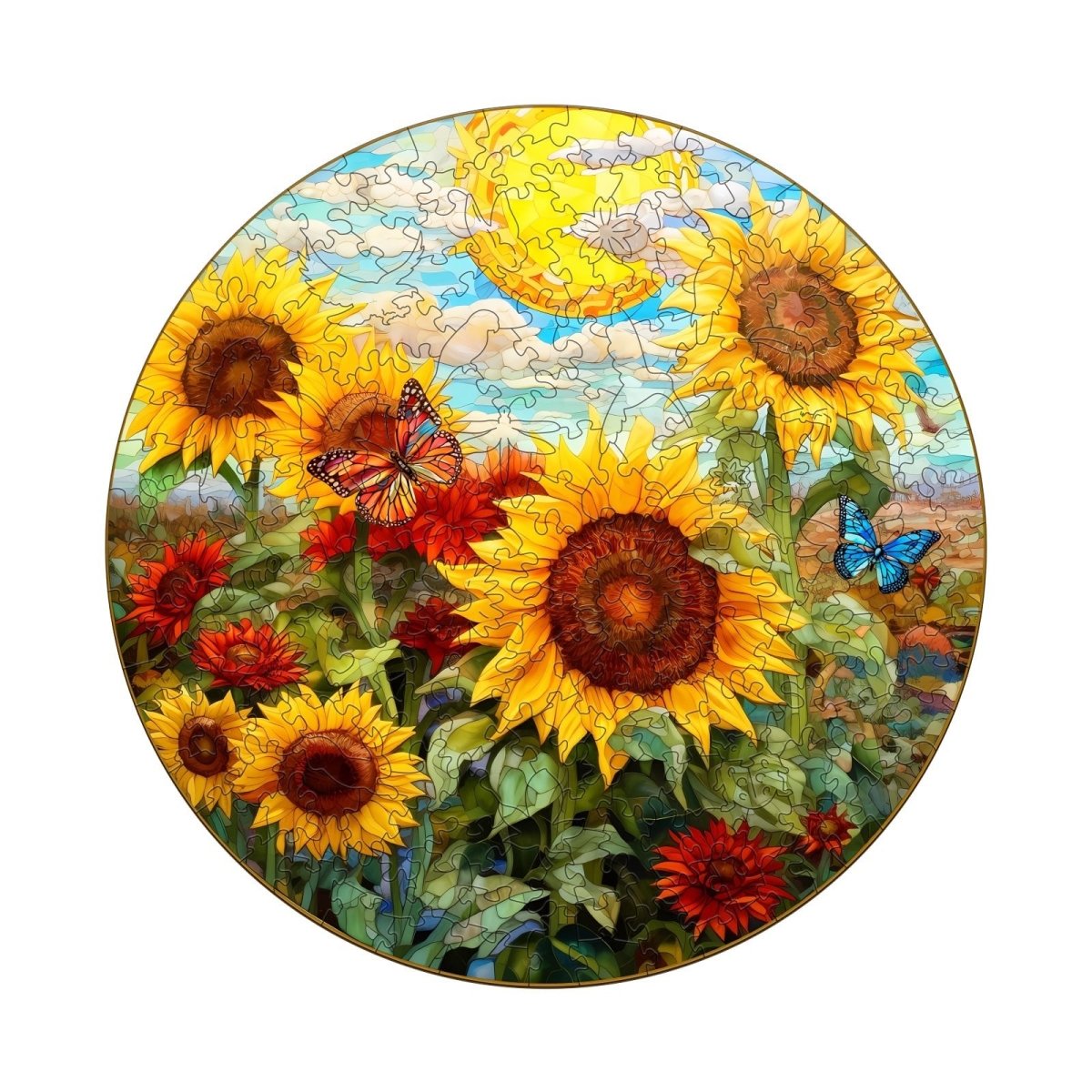 Sunflower Sonata Wooden Jigsaw Puzzle - KAAYEE Puzzle