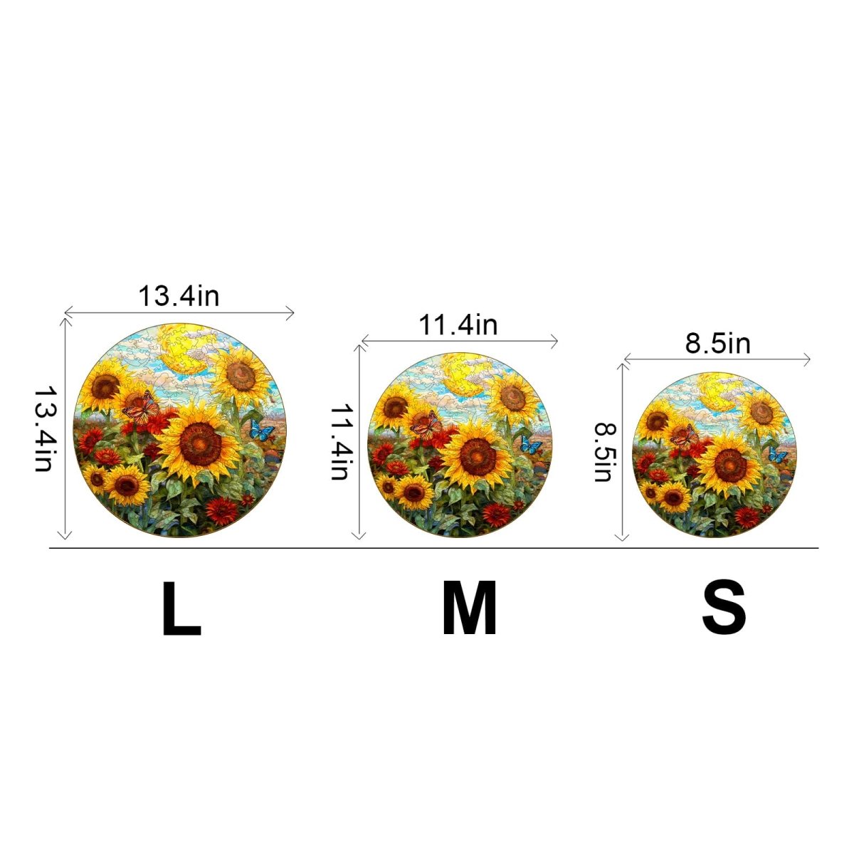 Sunflower Sonata Wooden Jigsaw Puzzle - KAAYEE Puzzle