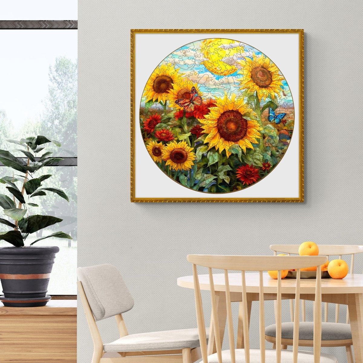 Sunflower Sonata Wooden Jigsaw Puzzle - KAAYEE Puzzle