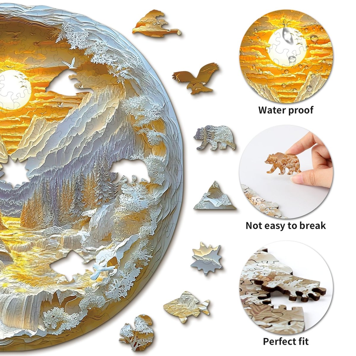 Sunrise in the East Wooden Jigsaw Puzzle - KAAYEE Puzzle