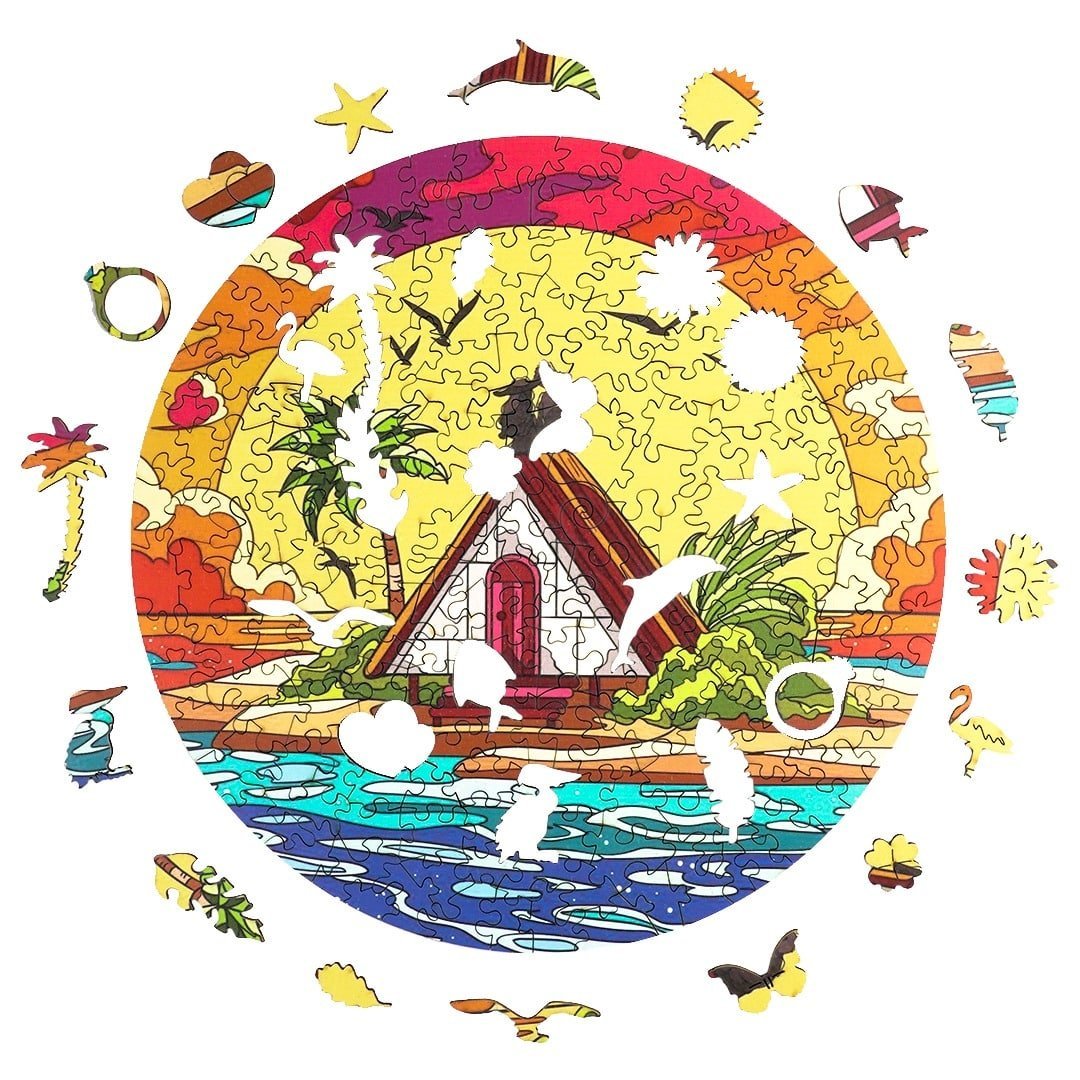 SUNRISE Wooden Jigsaw Puzzle - KAAYEE Puzzle