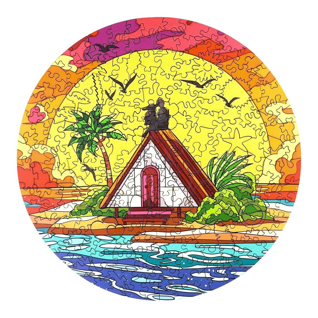 SUNRISE Wooden Jigsaw Puzzle - KAAYEE Puzzle